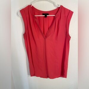 J. Crew Coral Sleeveless Blouse, size 6
